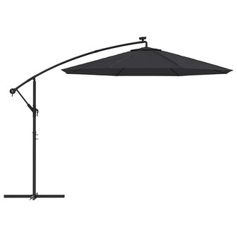 Vervangingsdoek voor zweefparasol 300 cm zwart 5