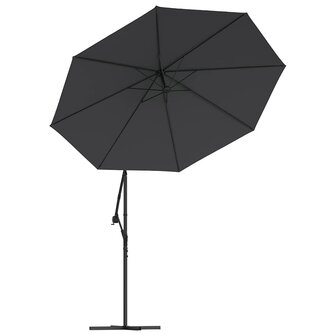 Vervangingsdoek voor zweefparasol 300 cm zwart 6