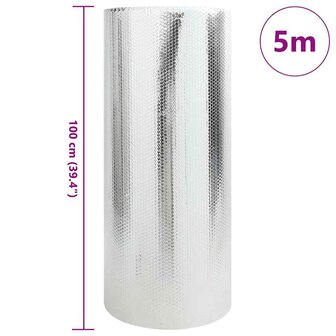 Radiatorfolie Zilver 1 x 5 m Aluminium 6