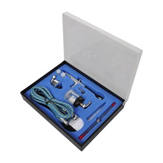 Airbrush Compressorset met 2 pistolen 3