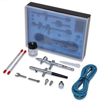 Airbrush set met 2 pistolen 4