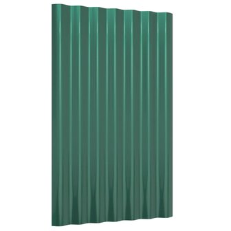 Dakpanelen 36 st 60x36 cm gegalvaniseerd staal groen 3