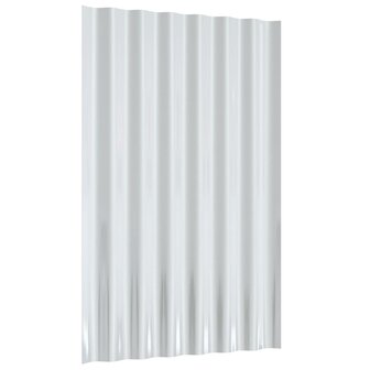Dakpanelen 36 st 60x36 cm gegalvaniseerd staal groen 5
