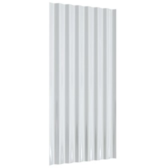 Dakpanelen 36 st 80x36 cm gegalvaniseerd staal groen 5