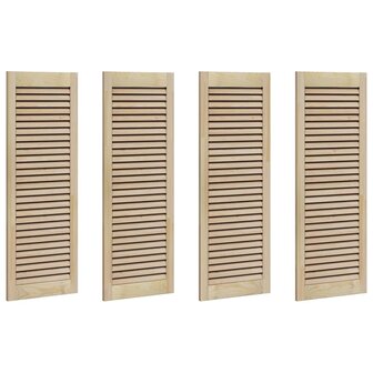 Kastdeuren 4 pcs Bruin 110 x 39.5 x 2.1 cm Massief grenenhout 2