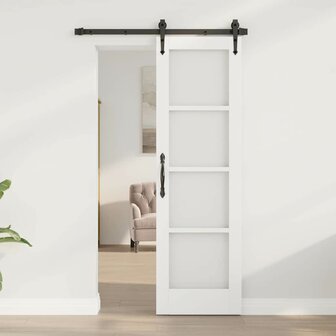 Binnendeur met Glas Wit 61 x 198,5 cm 1