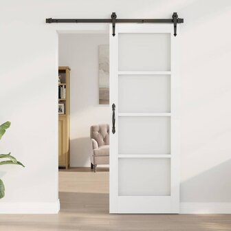 Binnendeur met Glas Wit 73.5 x 198.5 cm 1