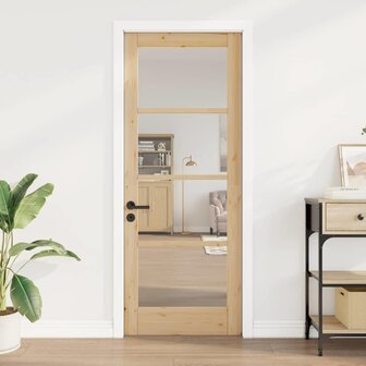 Binnendeur met Glas Bruin 78 x 202 cm 3