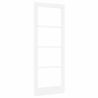 Binnendeur met Glas Wit 78 x 202 cm Massief grenenhout en glas 8