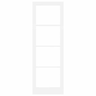 Binnendeur met Glas Wit 78 x 232 cm Massief grenenhout en glas 5