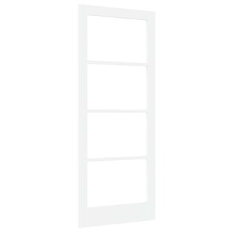 Binnendeur met Glas Wit 83 x 202 cm Massief grenenhout en glas 4