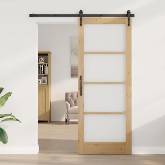Binnendeur met Glas Bruin 83 x 211 cm 1