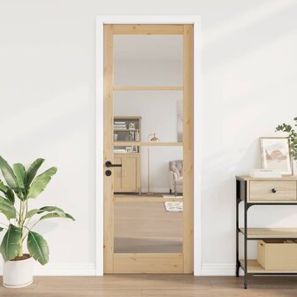 Binnendeur met Glas Bruin 83 x 232 cm 3