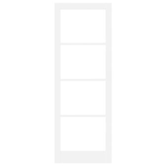 Binnendeur met Glas Wit 83 x 232 cm Massief grenenhout en glas 5