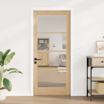 Binnendeur met Glas Bruin 86 x 198.5 cm 3