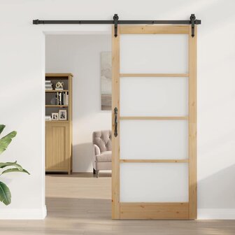 Binnendeur met Glas Bruin 93 x 211 cm 1