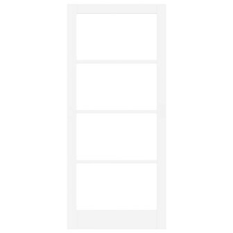 Binnendeur met Glas Wit 93 x 211 cm Massief grenenhout en glas 5