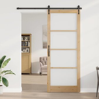 Binnendeur met Glas Bruin 93 x 232 cm 1