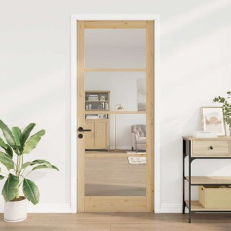 Binnendeur met Glas Bruin 93 x 232 cm 3