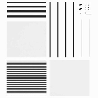 Schuifdeur Zwart 76 x 205 cm Verstevigd glas, Aluminium 5