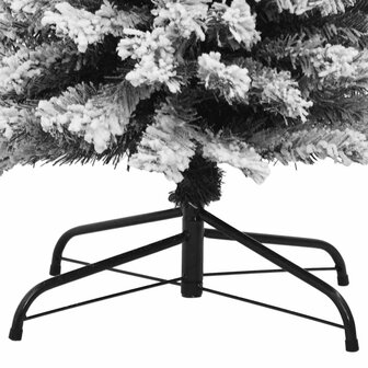 Kunstkerstboom met sneeuw smal 180 cm PVC groen 6