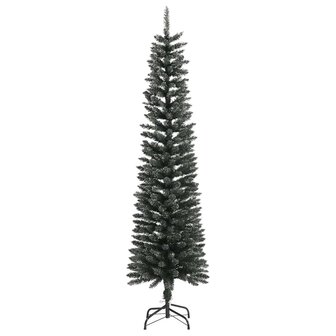 Kunstkerstboom met standaard smal 180 cm PVC groen 3