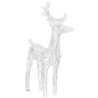 Kerstrendieren 2 st 80 LED&amp;apos;s acryl koudwit 4