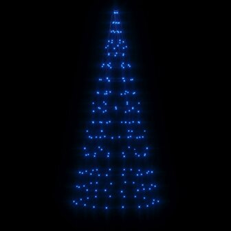 LED-kerstboom aan vlaggenmast 200 LED&amp;apos;s 180 cm blauw 3