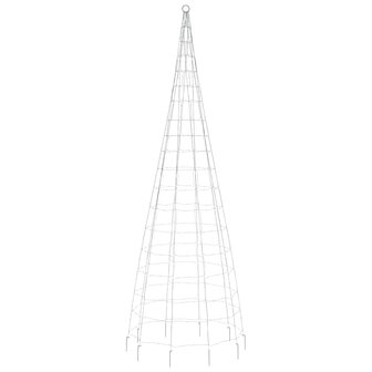 LED-kerstboom aan vlaggenmast 550 LED&amp;apos;s 300 cm blauw 5
