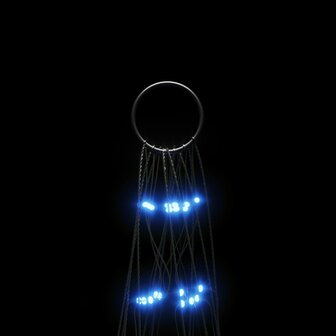 LED-kerstboom aan vlaggenmast 550 LED&amp;apos;s 300 cm blauw 6