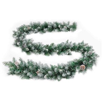 Kerstslinger met LED-lampjes 5,2 m PVC groen 4