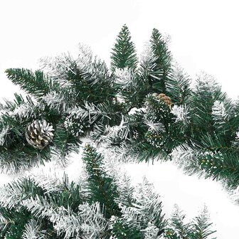 Kerstslinger met LED-lampjes 5,2 m PVC groen 6