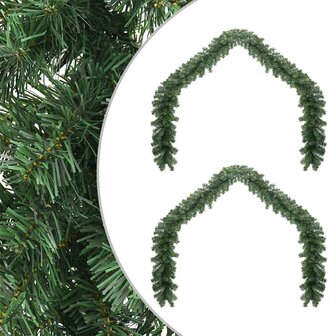 Kerstslinger 2 pcs Groen 40 m PVC 2