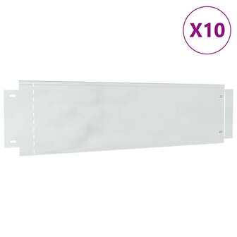 Gazonranden 10 pcs Zilver 100 x 25 cm Gegalvaniseerd staal 4