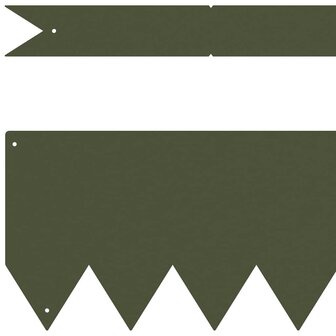 Gazonranden 10 pcs Olijfgroen 100 x 0.5 x 15 cm Staal 3