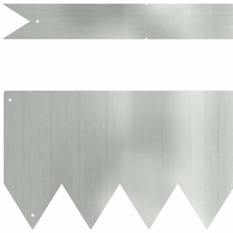 Gazonranden 20 pcs Zilver 100 x 0.5 x 15 cm 3