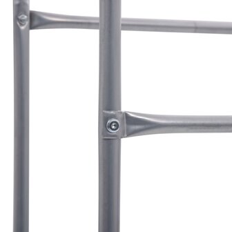 Opbergrek voor 3 kratten 50x33x116 staal zilverkleurig 5