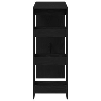 Bartafel met rekken Zwarte eik 90x40x103,5 cm bewerkt hout 6