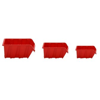 26-delige Sorteersysteemset 77x39 cm polypropeen rood en zwart 7