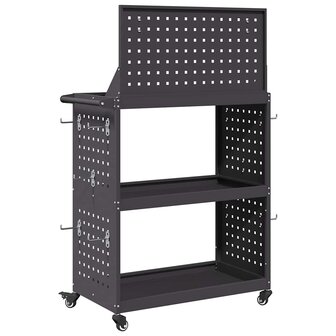 Gereedschapswagen Zwart 65 x 35 x 111 cm Koudgewalst staal 7
