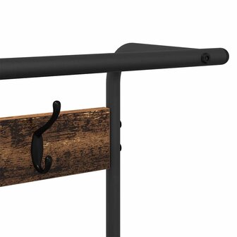 Kapstok met plank Oud hout 75 x 34 x 184 cm Bewerkt hout 9