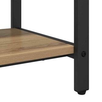 Kapstok artisanaal eikenkleurig 75 x 34 x 184 cm Bewerkt hout 8