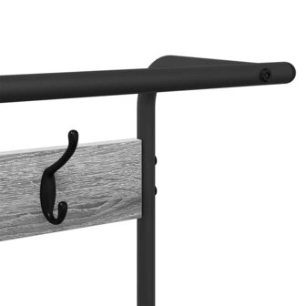 Kapstok met plank Grijs sonoma 95 x 34 x 184 cm Bewerkt hout 9