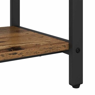 Kapstok met plank Oud hout 95 x 34 x 184 cm Bewerkt hout 8