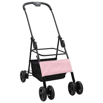 Opvouwbare Huisdierenwagen Roze 81 x 47 x 99 cm Oxford stof 3