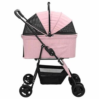 Opvouwbare Huisdierenwagen Roze 81 x 47 x 99 cm Oxford stof 6