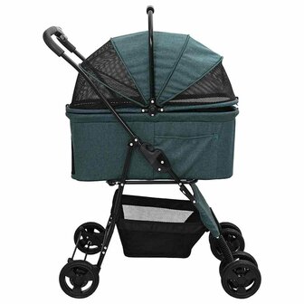 Opvouwbare Huisdierenwagen Verstelbaar Groen 81 x 47 x 99 cm 7