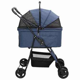 Opvouwbare Huisdierenwagen Blauw 81 x 47 x 99 cm Oxford stof 6