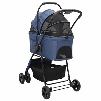 Opvouwbare Huisdierenwagen Blauw 81 x 47 x 99 cm Oxford stof 7