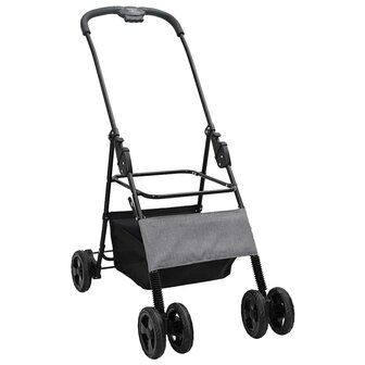 Opvouwbare Huisdierenwagen Grijs 81 x 47 x 99 cm Oxford stof 3